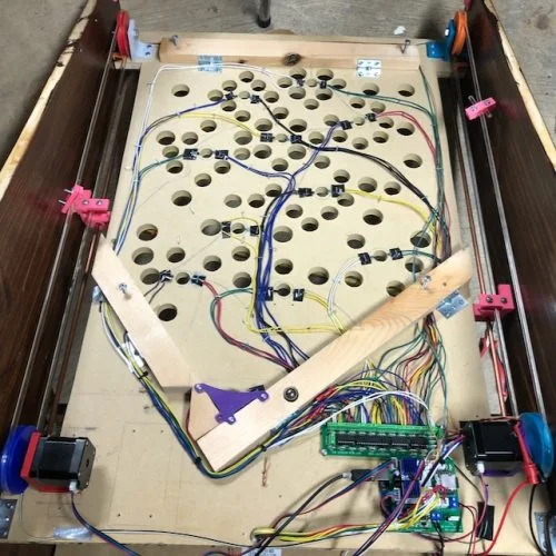 The Ice Cold Beer playfield during assembly