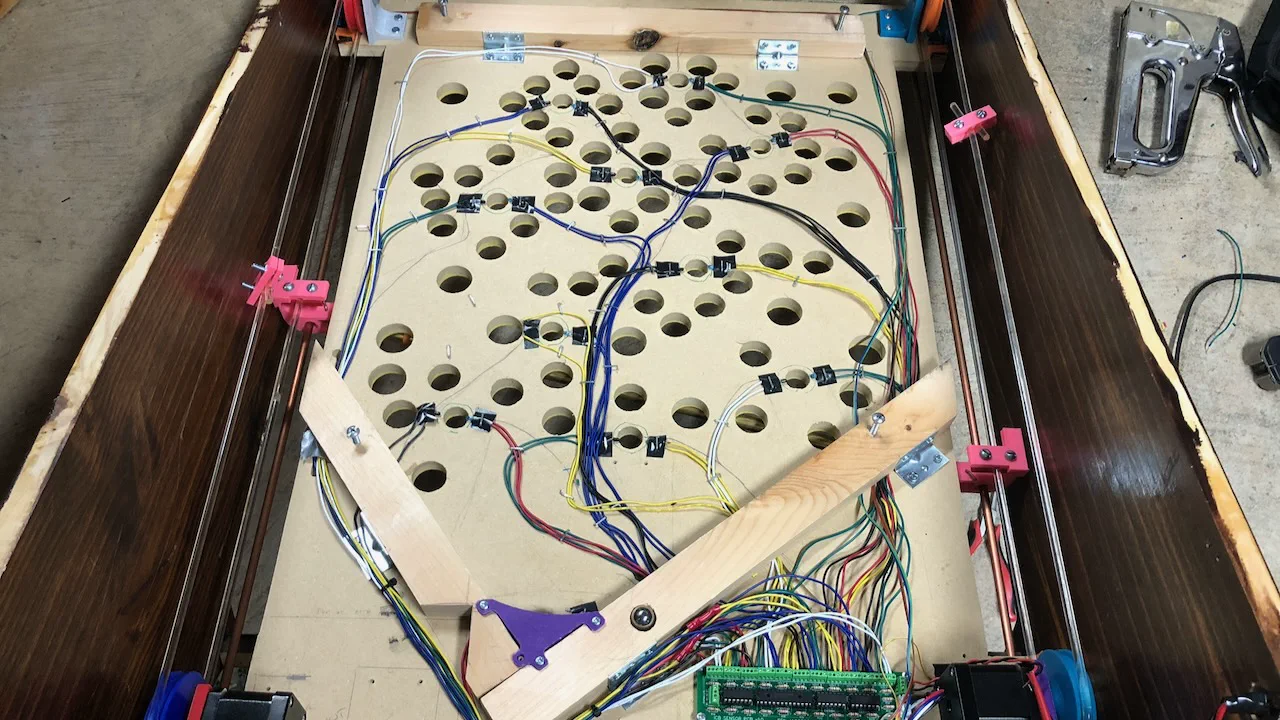 Sensors used in the Ice Cold Beer arcade game